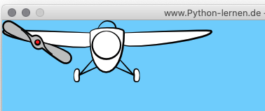 Flieger und Propeller als getrennte Grafikelemente
