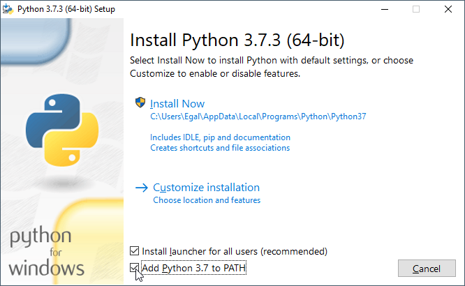 Python unter Windows installieren