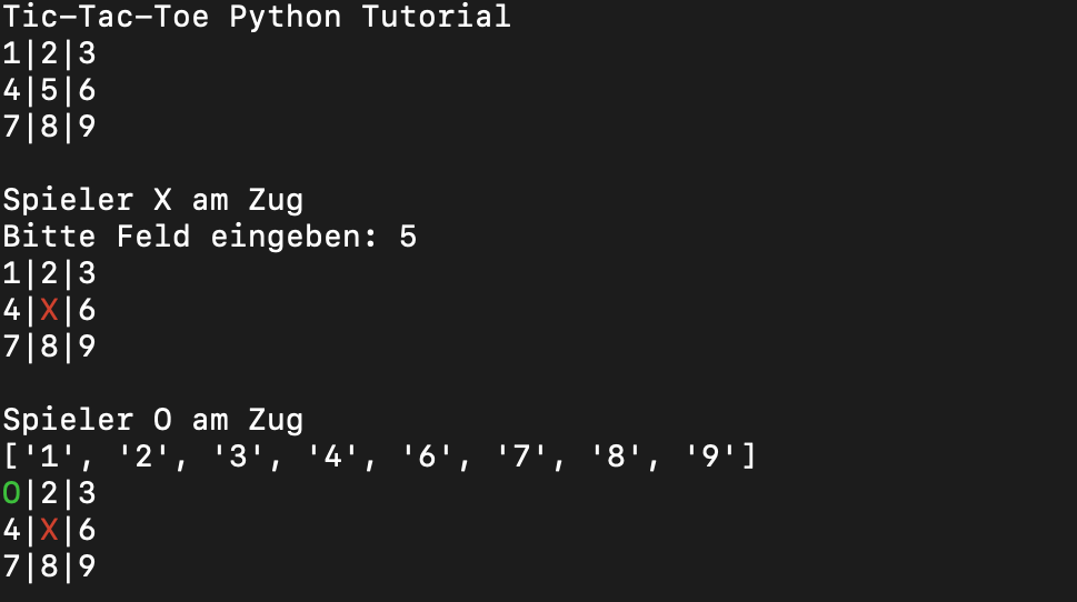 Wie man Create ein Tic-Tac-Toe-Spiel in Python?